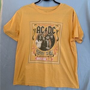 AC DC Orange Short‎ Sleeve Top